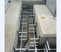 琼海中原2号配电房电缆沟支架施工完成